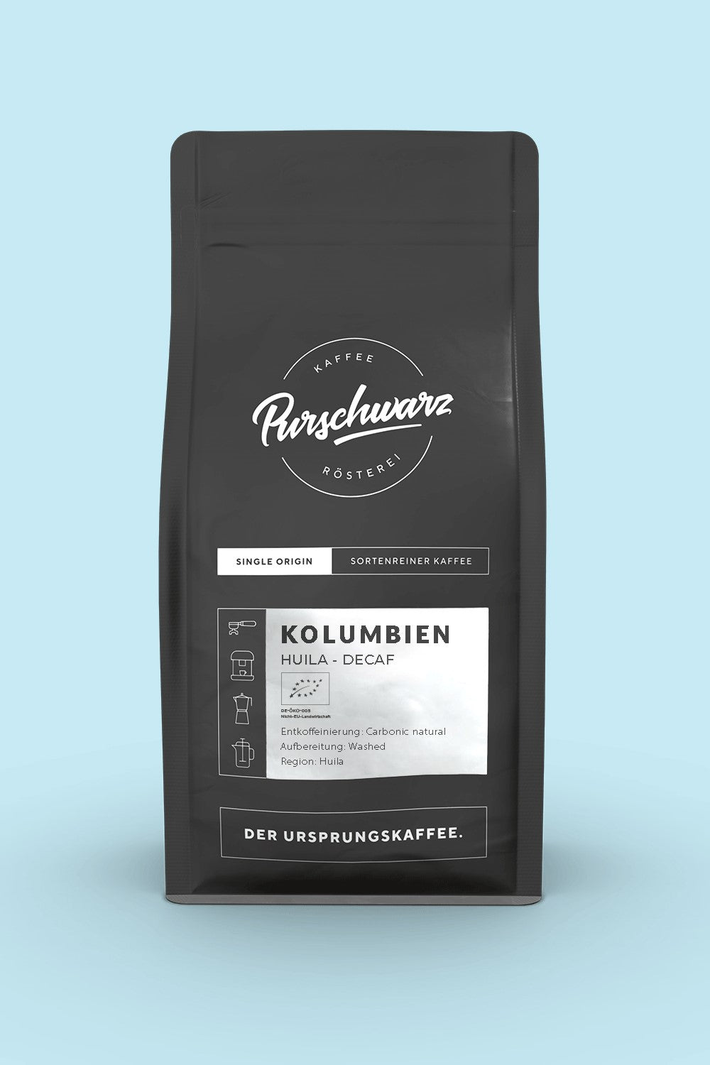 Kolumbien - Huila - Bio - entkoffeiniert