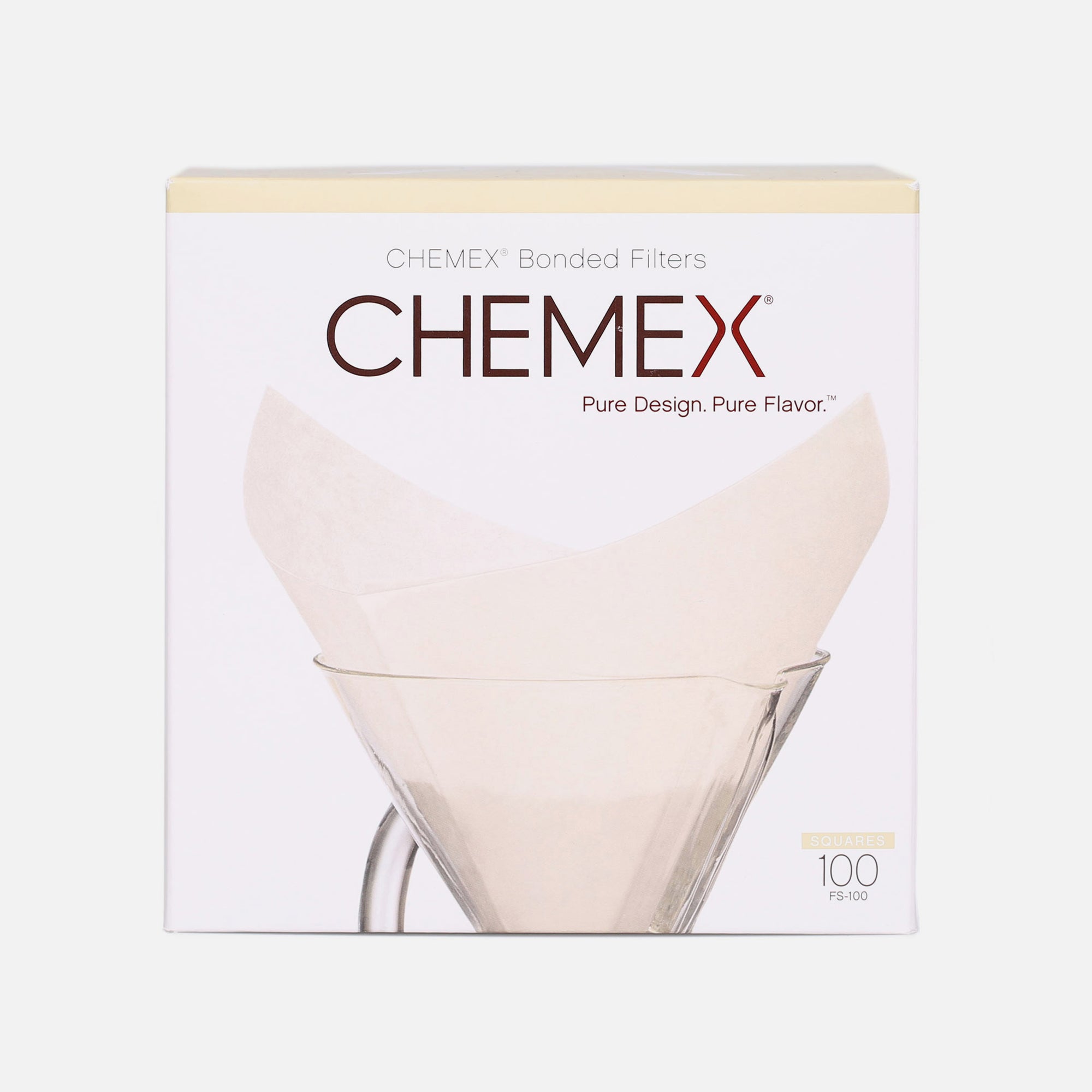 Chemex Filterpapier viereckig weiß - 6, 8 und 10 Tassen
